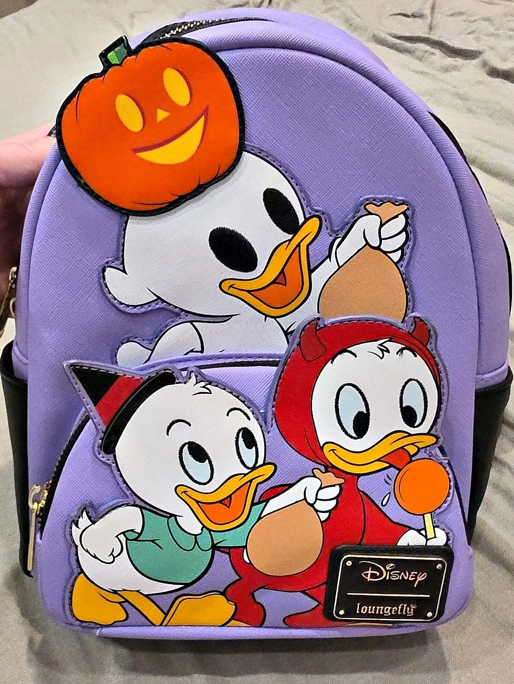 Loungefly Disney Huey, Dewey, and Louie Halloween Mini Backpack & Louie
